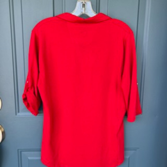 CUTTER & BUCK RED DRYTEC POLO GOLF SHIRT NWT LARGE - Picture 8 of 16